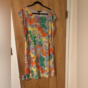 Lauren Ralph Lauren Colorful Paisley Dress